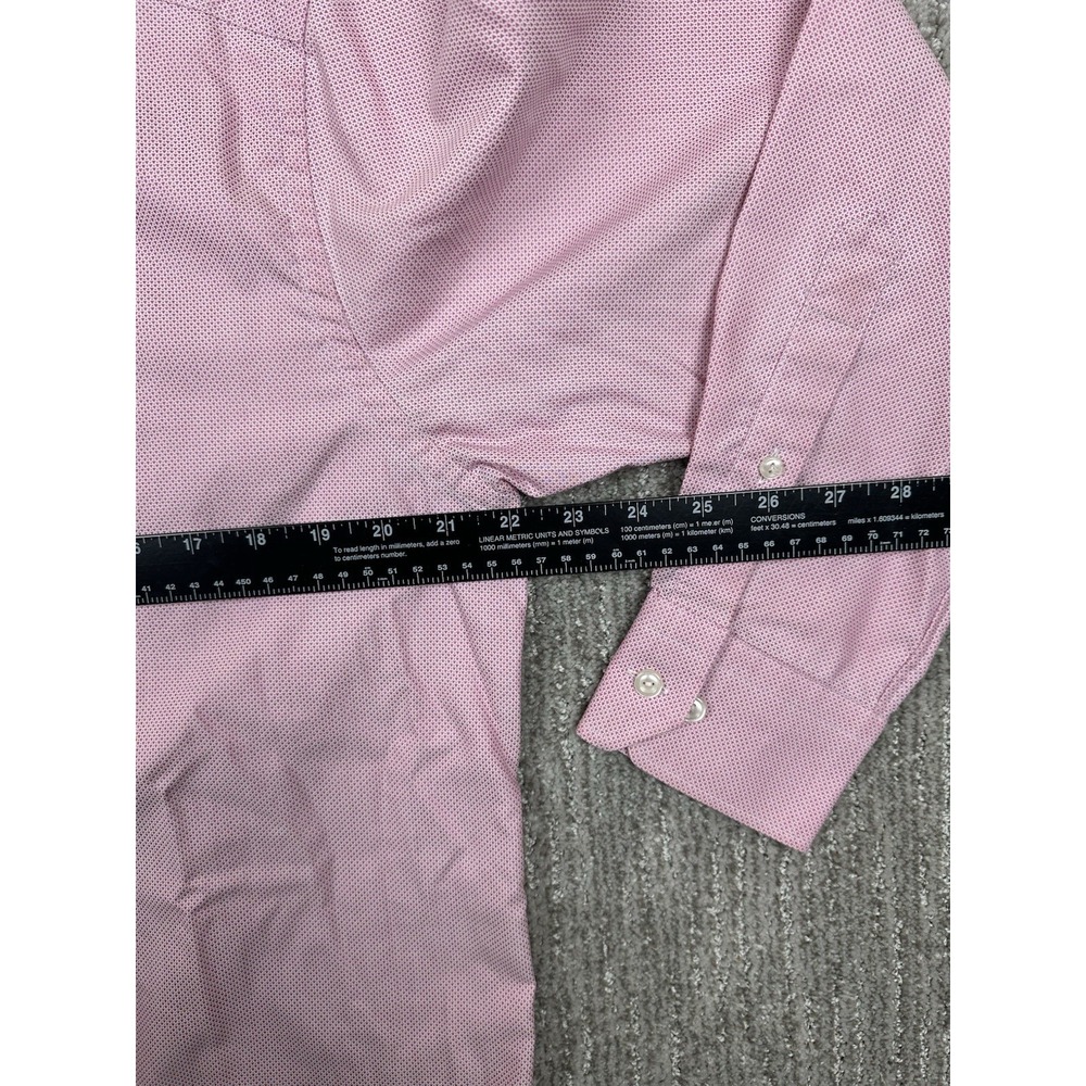Eton Shirt Mens 16.5 42 Pink Contemporary Fit Dress Long Sleeve Button Front - Picture 8 of 12